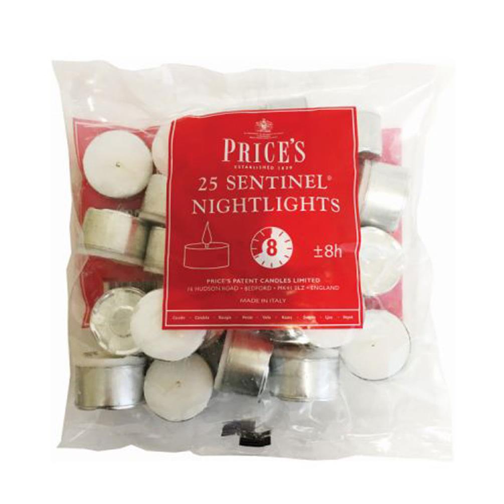 Price's Sentinel Nightlight Long Burning Tealights (Pack of 25) £5.39